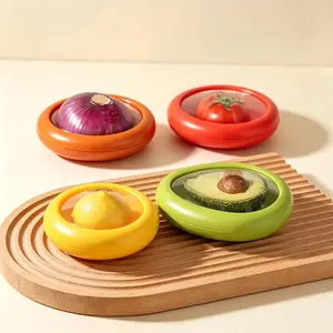 Food Storage Box, Set of 4 Reusable Food Fruit Storage Container with Lid, Portable Food Srorage Box for Home Kitchen Doemitory Office, Food Storage Containers Utensils