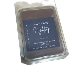 Sparkly Chicken Santa's Nightcap Highly Scented Wax Melt Handmade Coconut Soy Wax 2.5oz Jackson Center OH