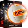 Squad Hero FLASHCATCH Rubber Glow-in-the-Dark Light-Up Volleyball Equipment - Official Size Unisex Kids/Teens Children Ball, 2 LED Lights, Spare Batteries, Enhanced Visibility for Night & Indoor Play