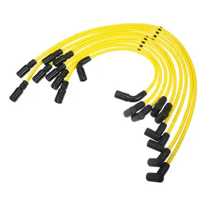 1 Set Car Spark Plug Coil Wires Ignition Coil Harness Cable 8mm Fit for GMC K2500 C2500 C3500 5.7L 5.0L V8 No.88862381