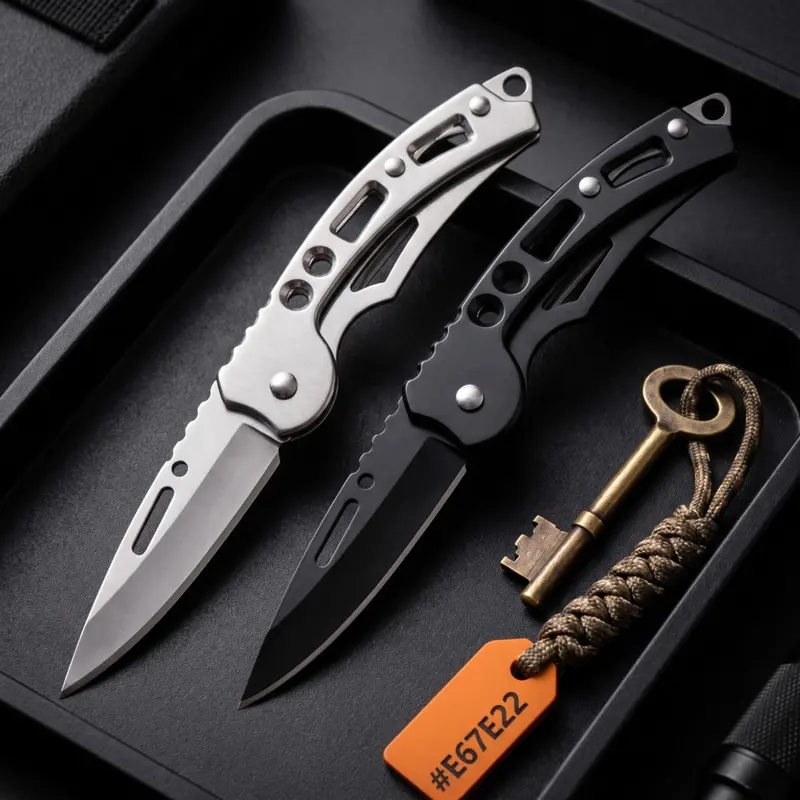1 Handmade Forged Steel Foldable Pocket Knife - 8.5 in Alloy Steel, 1-Hand Open, Wood Handle, Portable Keychain EDC Outdoor Gadget, Camping Survival Tool, Multifunctional Fruit Tree Grafting Knife, Ideal Gift for Boyfriends, One-Hand Open