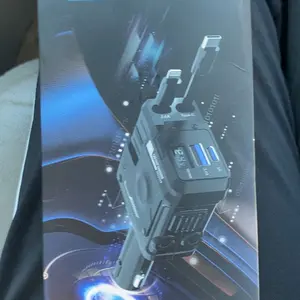 4-in-1 Fast-Charging Car Charger, High-Speed Car Charger with Dual Expansion Cables and Digital Display, Compatible with iPhone, Samsung and iPad, Fast Charging Solution #GLOBAL PICKS