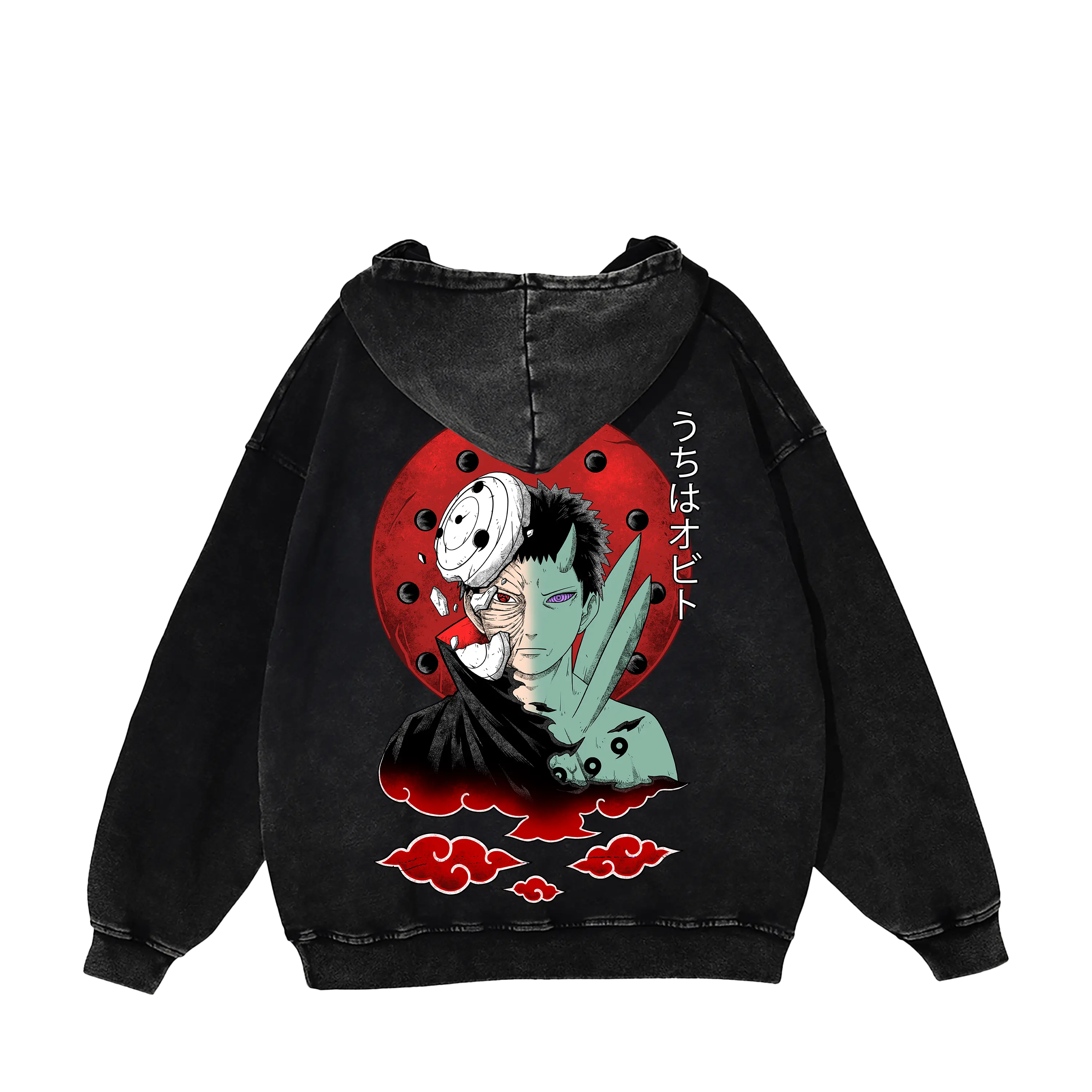 Naruto Obito Uchiha Hoodie – Vintage Anime Streetwear Oversized Graphic Hoodie, Collector Edition Fan Gift Pullover