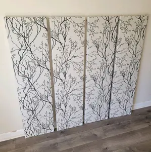 4 Myla Ebony Sound Absorbing Acoustic Wall Panels - SET OF 4