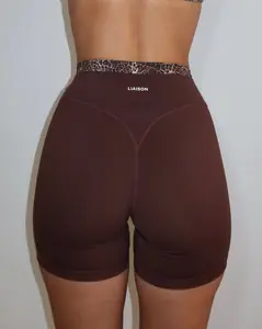 Layered Sculpt Short - Mocha Brown & Wild Side