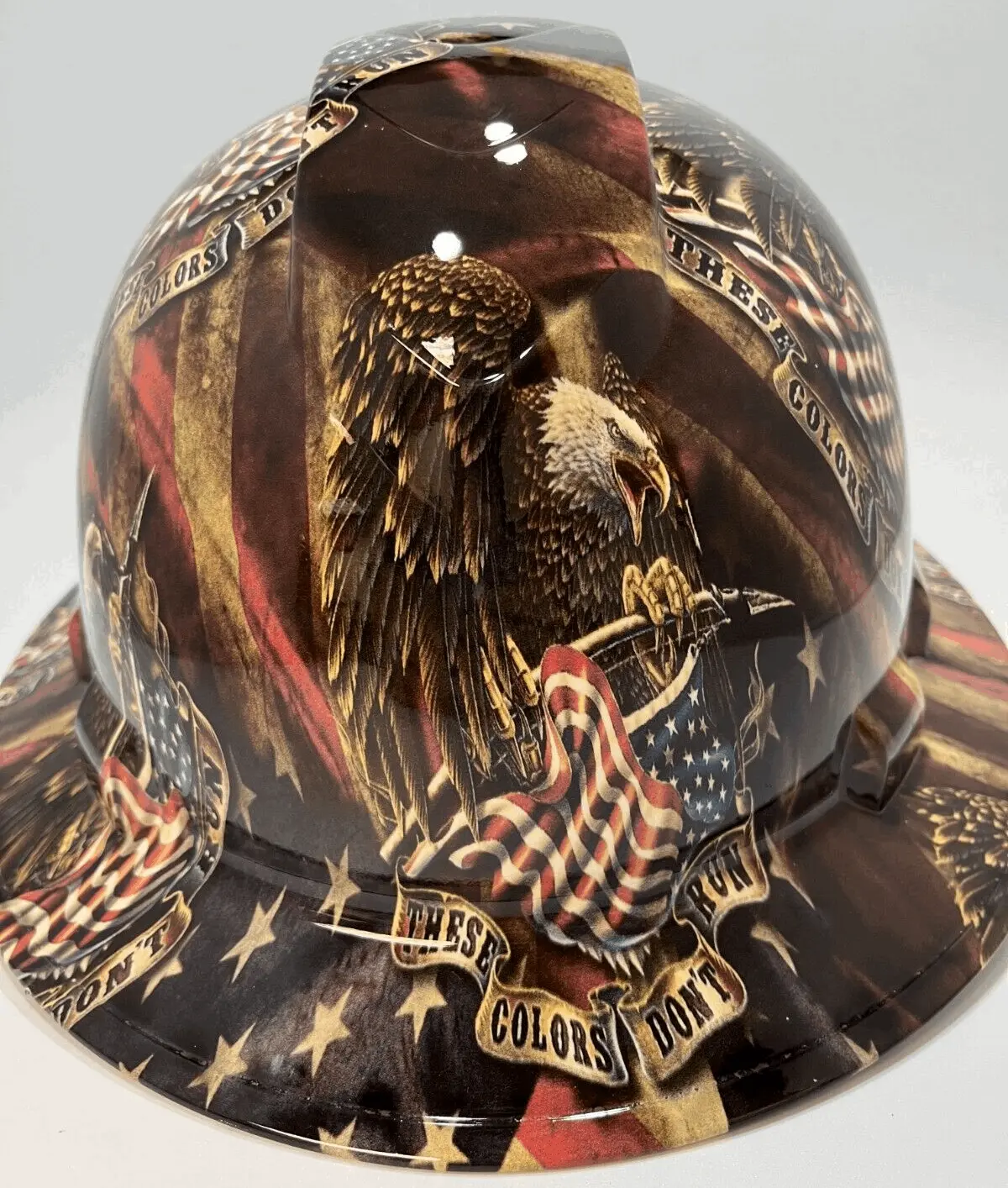 Full Brim Hard Hat Hydro Dipped THESE COLORS DON'T RUN