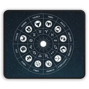 Zodiac Mouse Pad, Astrology Desk Mat for Gamers, Horoscope Gift, Star Sign Decor, Gaming Accessory for Astrology Lovers