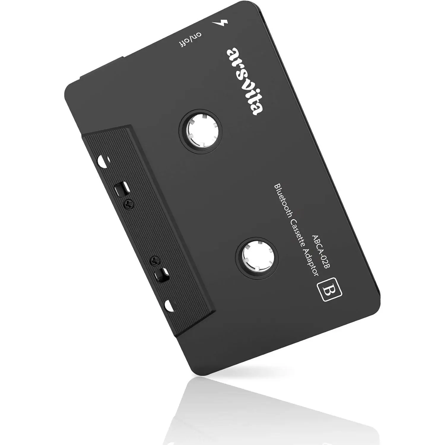 Arsvita Car Audio Bluetooth Wireless Cassette Adapter, Black| Tape Player Bluetooth 5.0 Cassette Aux Adapter