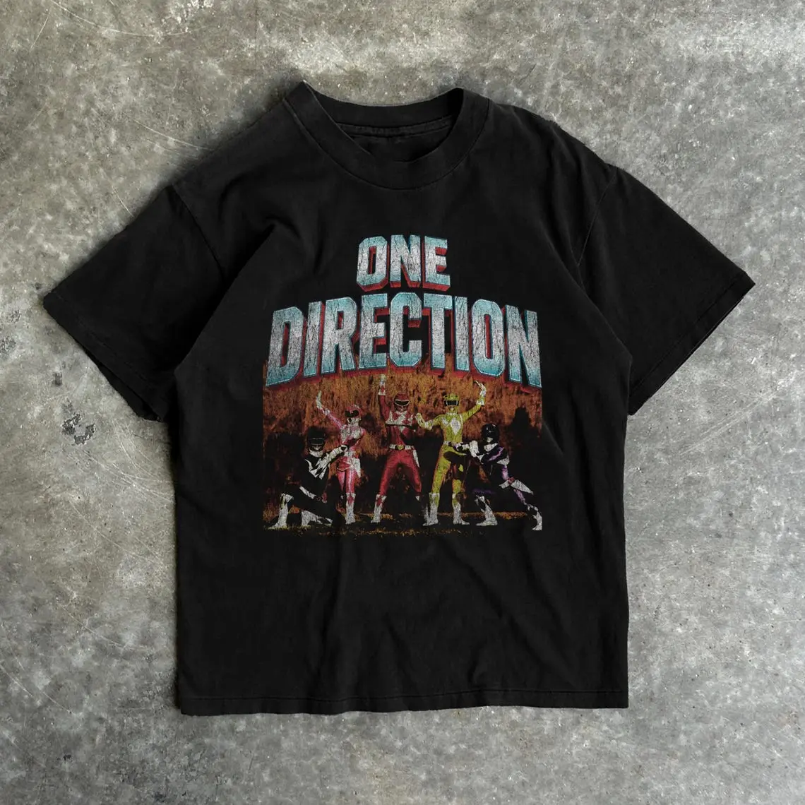 One Direction Retro T-shirt - graphic front print - relaxed fit - tee
