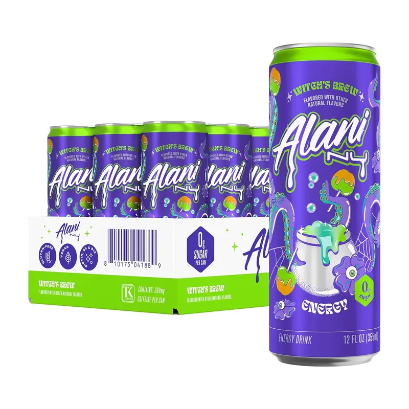 Alani Caffeinated Energy Drinks (12-Pack) - Ready-to-Drink Beverage, 200mg Caffeine, 12-Pack Supply for Easy Restocking