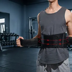 Weightlifting Belt for Men & Women, Lumbar Support Workout Belt with 8 PE Stays and Double Compression Straps for Squats, Gym Fitness, Basketball, Cross Training and Physical Work, Includes 1 Bonus Sports Headband