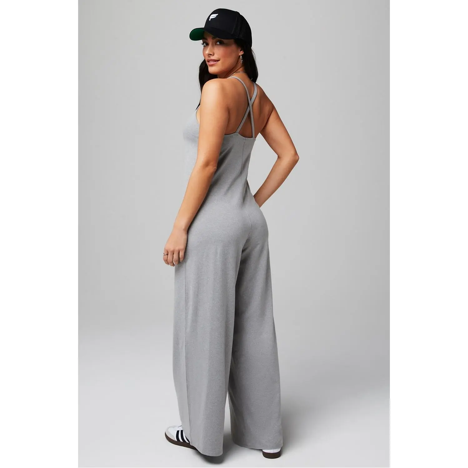 Fabletics Women's Cloud Jersey Wide Leg Onesie - TikTok Shop