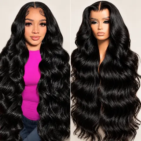 Body Wave 13x6 Lace Frontal Wigs Human Hair 180% Density HD Transparent Body Wave 13x4 Lace Front human hair wigs For Women Pre-Plucked Hairline with Baby Hair 13x6 Wear and Go Glueless Wigs Human Hair 6x4 Pre-Cut lace wig Ready to Wear Glueless Wigs