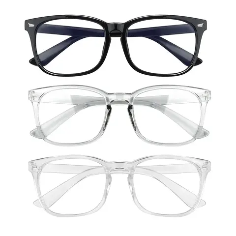 Blue Light Glasses for Men Women-Anti Eyestrain & UV Glare Protection