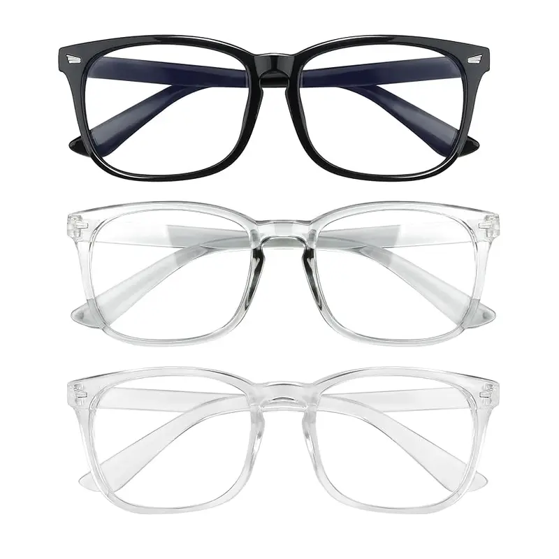 Blue Light Glasses for Men Women-Anti Eyestrain & UV Glare Protection