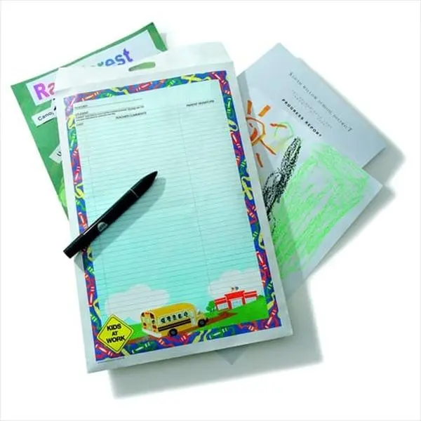 Kids At Work Reusable School And Homework Envelope - Pack 100