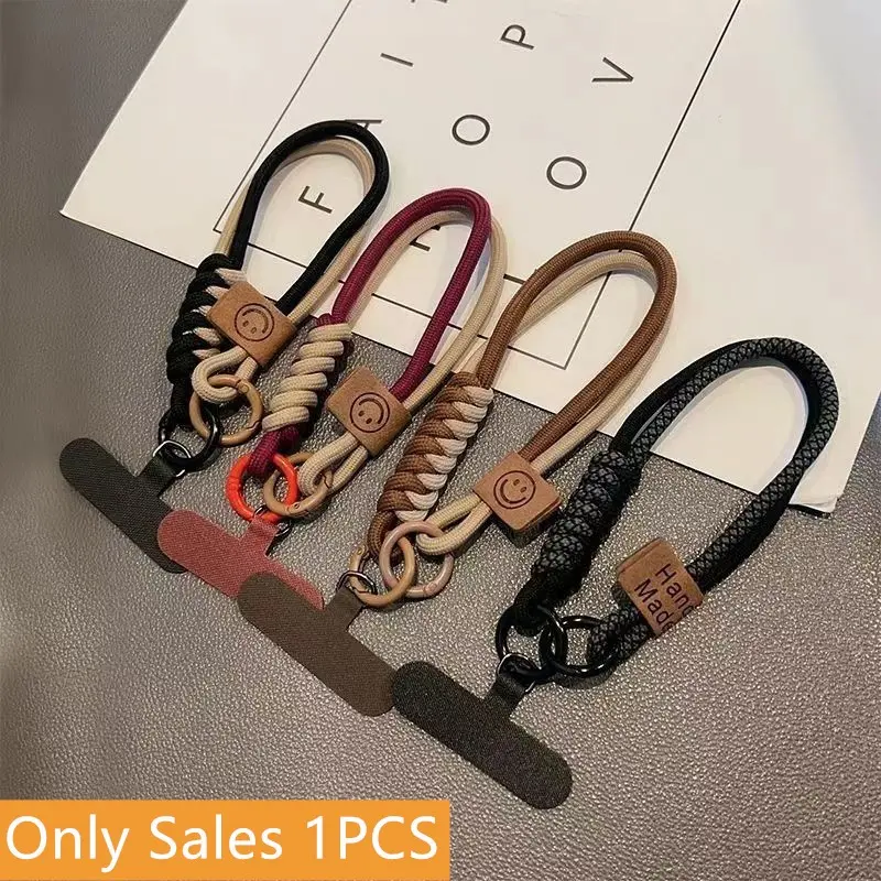 Fashion Handwoven Color Block Wristband, Phone Wrist Strap, Durable Anti-Lost Phone Holder, Key & ID Card Holder, Perfect Party Gift Choice