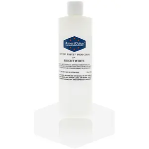 AmeriColor, Bright White, 20 Ounce, Soft Gel Paste Food Color