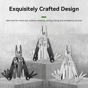 Novupow 14 In 1 EDC Multifunctional Pliers,Multi Tool With Needle-Nose Pliers, Wire Cutters，Bottle Opener Screwdrivers And More For Camping, Survival, Hunting And Outdoors fathersdaygift