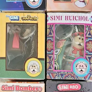 Somi Llavero Decorativo Personaje Médico Estilo Caricatura Simi Huichol y Simi Bomber