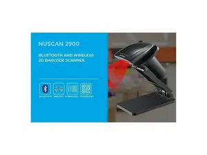 Adesso NuScan 2900 Bluetooth and Wireless 2D Barcode Scanner - Wireless Connectivity - 2D, 1D - CMOS - Bluetooth - IP42 - Warehouse, Inventory, Retail
