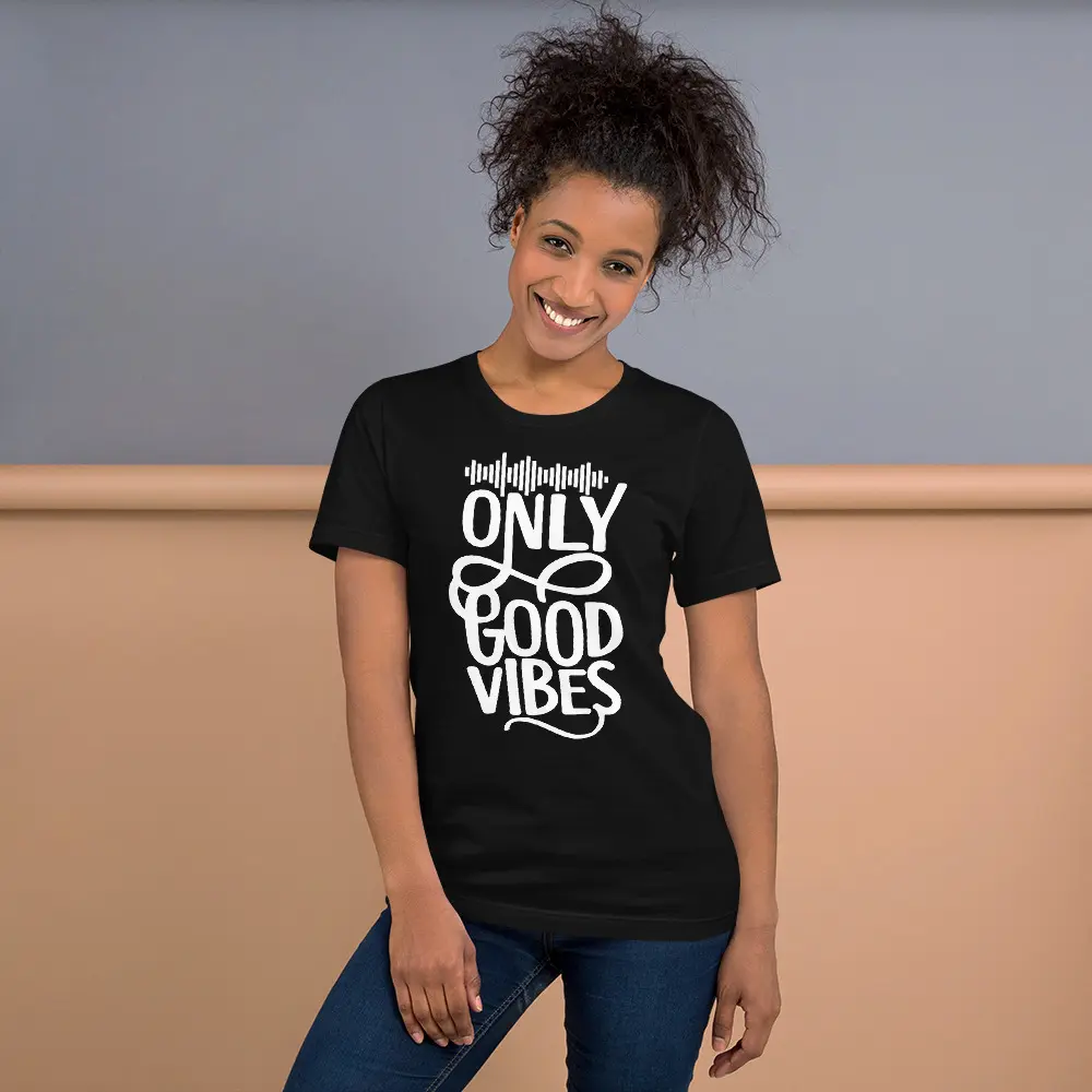 Only Good Vibes T-Shirt (White Lettering)
