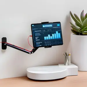 Multi-Device Tablet Stand - Live Streaming Phone Stand, Adjustable Height, 360° Rotation - Home Office Setup, Live Streaming, Daily Use - Streamers, Content Creators, General Users