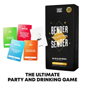Bender Sender Hilarious College & Adult Party Drinking Card Game with 500+ Bold Questions & Daring Challenges | Fun Game for Adults & Icebreaker for Game Night, Friends, Couples & Groups