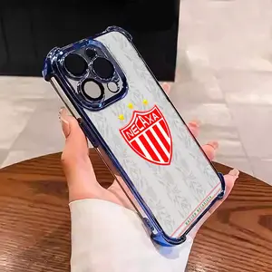 Mexico Club Necaxa Football fans gather Suitable for Aesthetic Electroplated TPU Casing For iphone 17 16 15 14 13 12 11 X XS PRO PLUS MAX AIR Four Corners Anti-Fall Transparent Casual Soft Silicone Phone Cases Perfect Gift for Men's L1738