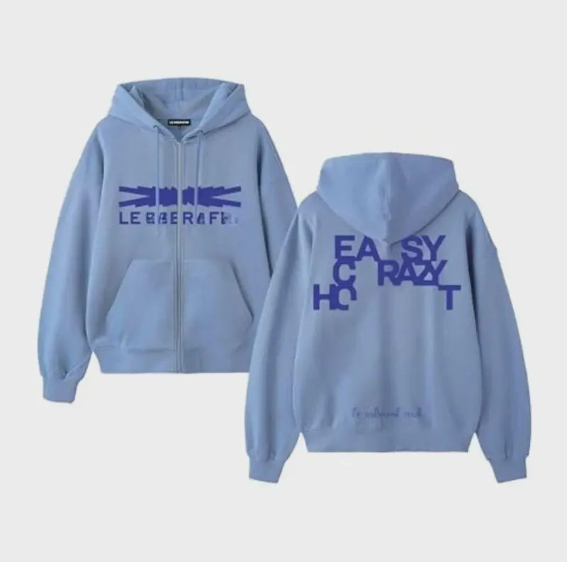 Le Sseraf1m North American Tour Easy Crazy Hot 2025 Zip Up Hoodie Full Zipper
