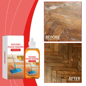 Floor Cleaner for Stain Removal - Multi-Effect Floor Stain Removal, Descaling, Polishing, and Brightening with Orange Scented Foam