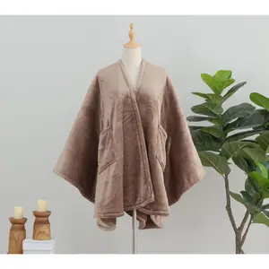 Berkshire Velvetsoft & Sherpa Heated Wearable Throw