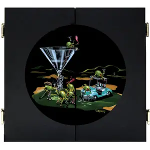 Petro Enterprises  19Th Hole Dartboard Cabinet