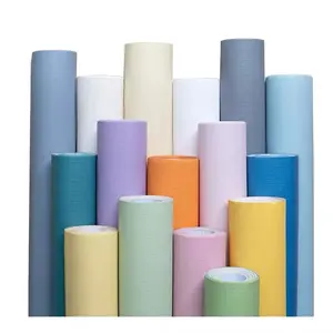 Macaron wallpaper self-adhesive waterproof and moisture-proof solid color cozy bedroom living room background wall wallpaper home wall sticker