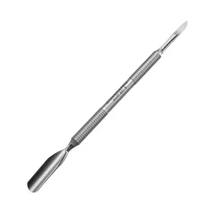 Staleks Pro Manicure Pusher SMART 51 Type 3 – Wide Cuticle Pusher and Nail Cleaner – Dual-Ended Stainless Steel Tool