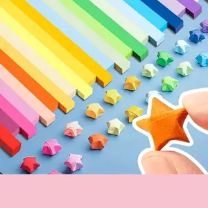 Long Origami Materials, Origami Paper, 540pcs/set Gradient Color Five-pointed Star Origami Paper, DIY Handmade Materials for Art Handicraft Supplies