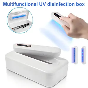 Portable UV Disinfector Box, Detachable UV Rod, Ideal for Phones, Cosmetics, Underwear, Compact and Lightweight, Essential Home Sanitizer