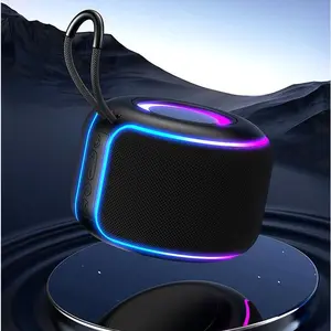 High quality outdoor mesh Bluetooth speaker with light, high volume outdoor cycling  subwoofer wireless speaker, supporting TF