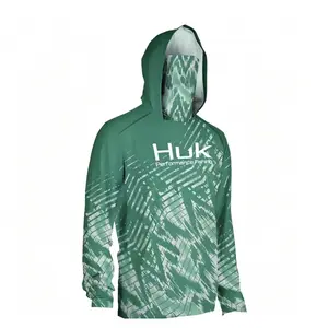 Men's Long-Sleeve Hooded Mask Fishing Shirt - UV Protection, Premium Outdoor Apparel, Professional Sports Top for Fishing Athleisure baggy