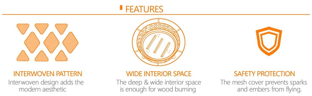 Yaheetech Outdoor Iron Fire Pit 36in/30in Round Metal with Mesh Screen, Rain Cover, Spark Screen & Fire Poker, Oil-Rubbed Bronze Finish Yaheetech Outdoor Iron Fire Pit 36in/30in Round Metal with Mesh Screen, Rain Cover, Spark Screen & Fire Poker, Oil-Rubbed Bronze Finish