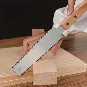 Japanese Woodworking Handsaw with Flexible Stainless Steel Blade, Precision Cutting Tool for Woodwork, Hand Tools, Ideal for Straight Cuts and Crafting