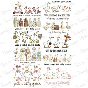 Faithful Goose Mini DTF Transfer Gang Sheet 24.5" wide x 36" long. Direct To Film Mini Gang Sheet