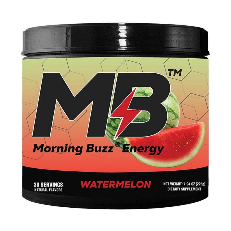 Morning Buzz Energy Powder Drink - Energy Boost Drink Mix - Sugar-Free Energy with Antioxidants - Morning Kickstart and Sports Nutrition Endurance Product - 30 Servings, Watermelon, 8 Ounces