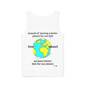 Eco-Friendly Unisex Tank Top - "Leave Better Kids for Our Planet" | Sustainable Fashion, Summer Tee, Earth Day Gift, Outdoor Wear, [...]