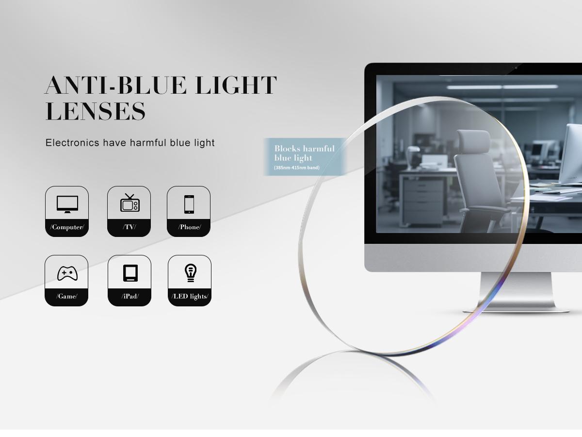 Kimorn Women's Anti-Blue Light Reading Glasses Christmas gifts Unisex Square Frame for Eye Fatigue & UV Protection - High Quality Durable Eyewear