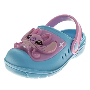 Girls Stitch and angel Slip-On Clogs and Back Strap (Toddler)