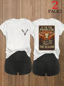Women's Casual Leopard Print Short Sleeve Knit Top & Shorts Set, Trendy Animal Pattern Outfit for All Seasons, Comfortable Daily Wear