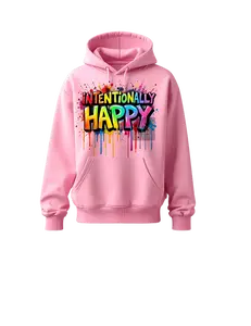 Intentionally Happy DTF Print Custom Neon