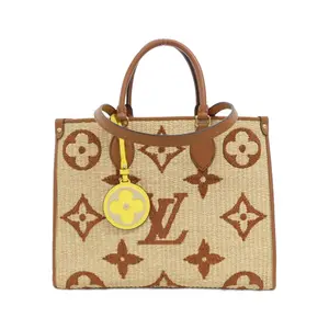 Pre-owned Louis Vuitton Straw Tote Bags Monogram Raffia Tote Bag