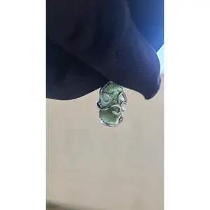 3.30g Rough Moldavite in Sterling Silver